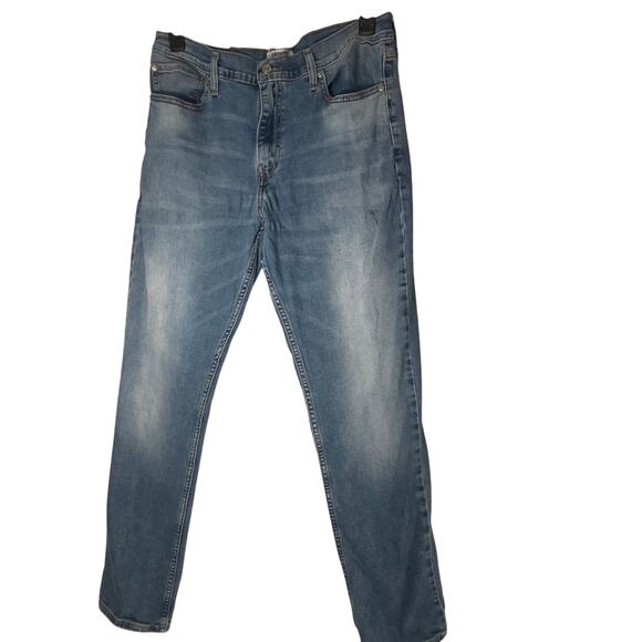 Levis Denizen 216 Slim 36 x 32 Stretchy Blue Fade Denim Jeans - Picture 1 of 16
